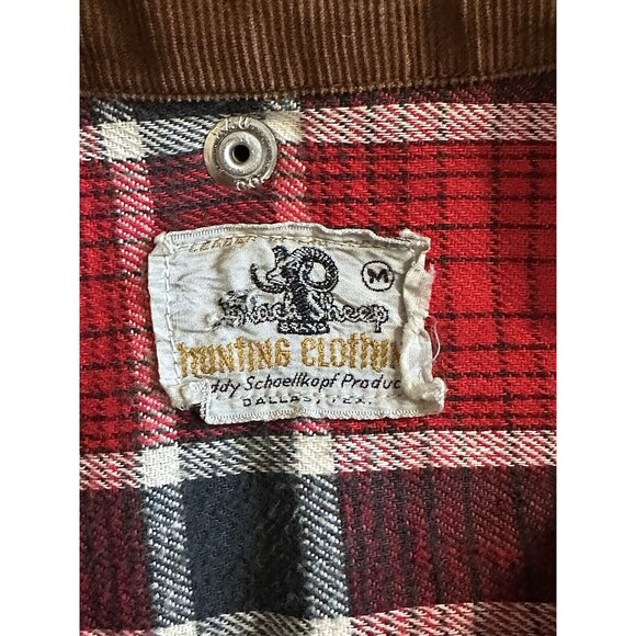 Vintage 60’s Black Sheep Flannel Insulated Canvas Hunting Jacket W/ Game Pouch - Picture 11 of 11